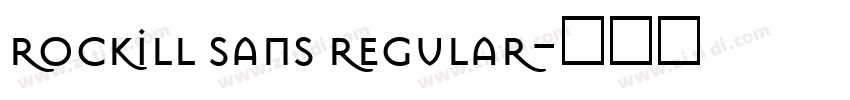 rockill sans regular字体转换